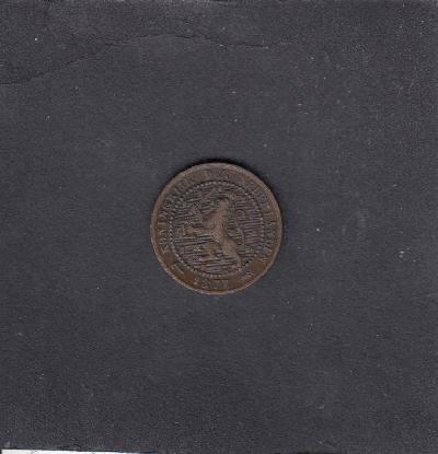 Beschrijving: 1 Cent WILLEM III